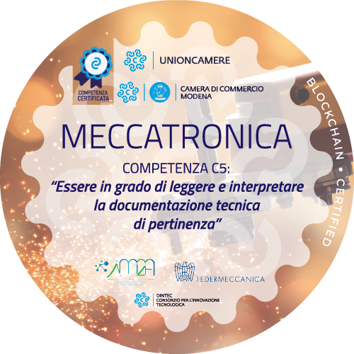 Meccatronica - COMPETENZA C5:  “Essere in grado di leggere e interpretare la documentazione tecnica di pertinenza”